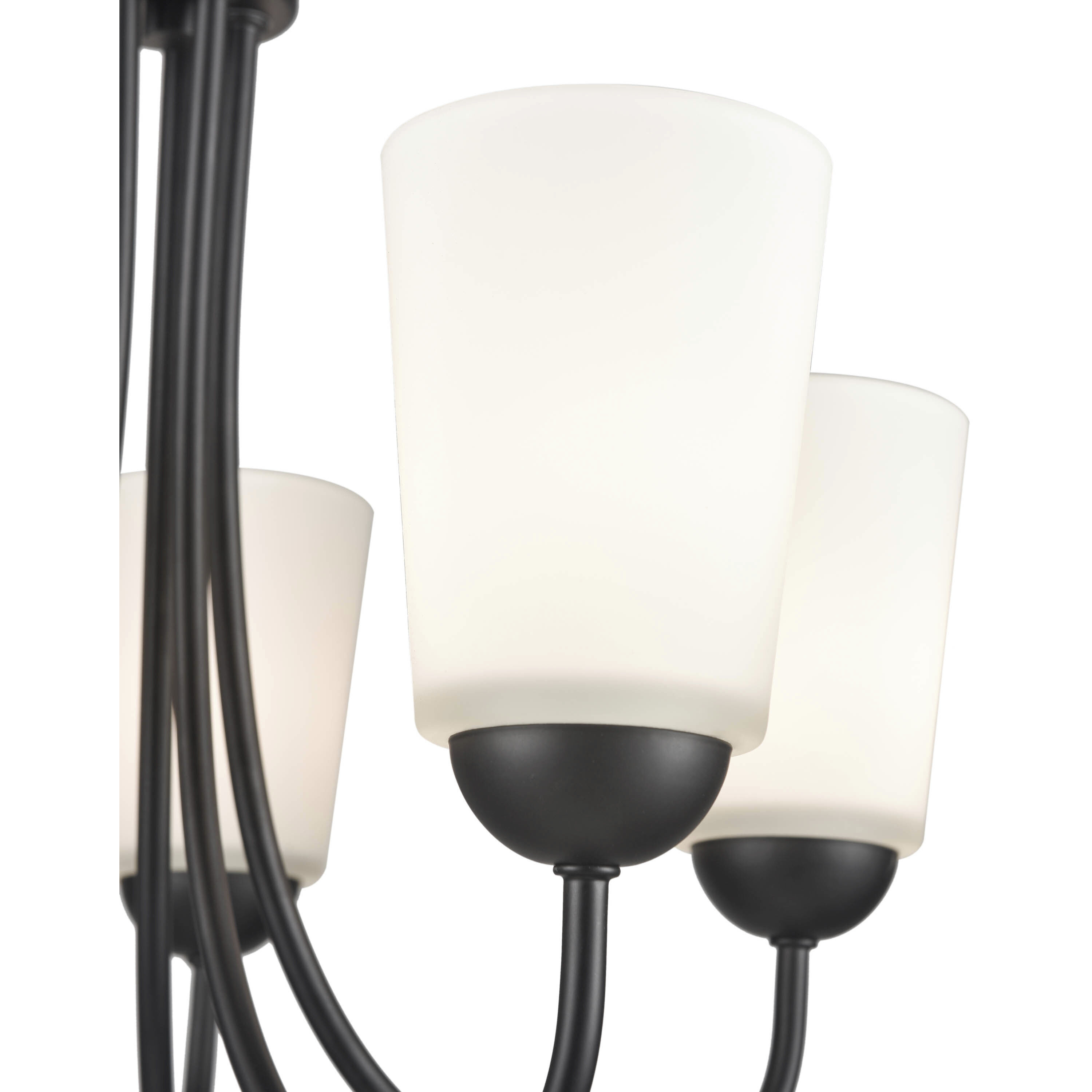 Ivey Lake 5 Light 20 inch Matte Black Chandelier Ceiling Light